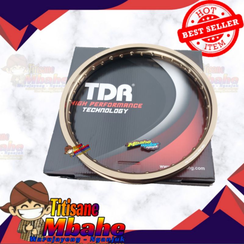 Jual Velg TDR W Shape Set ring 17 × 160 ,185 Warna Gold Silver