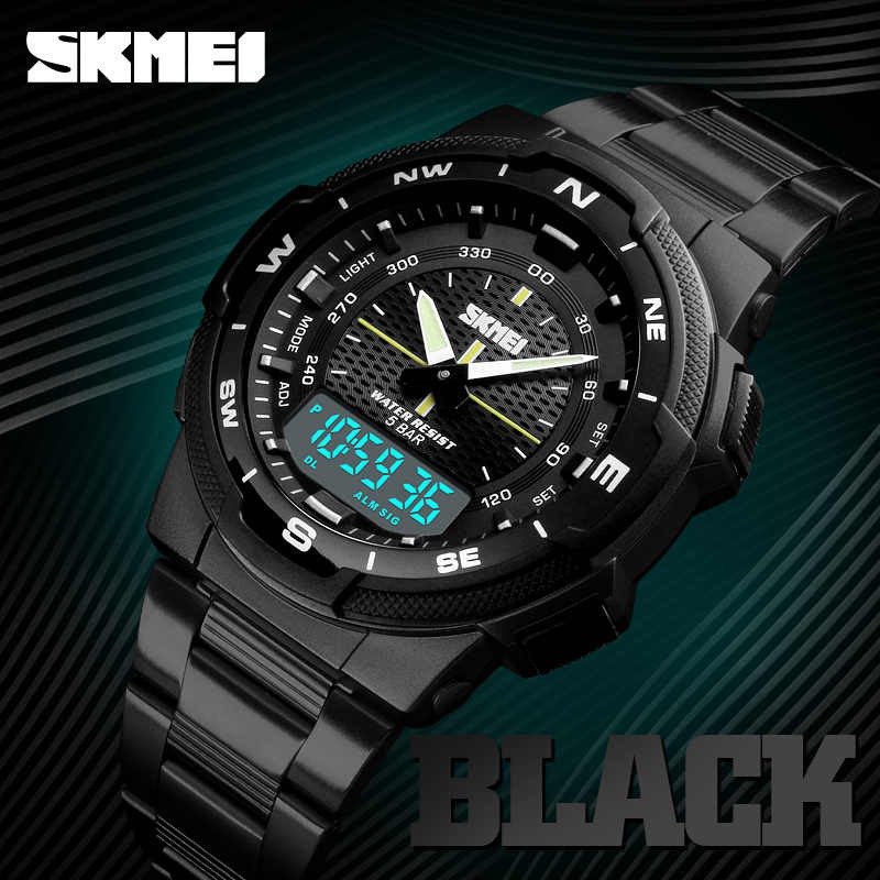 Jam skmei analog digital best sale