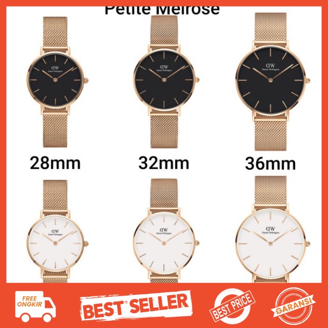 Jam dw shop rose gold