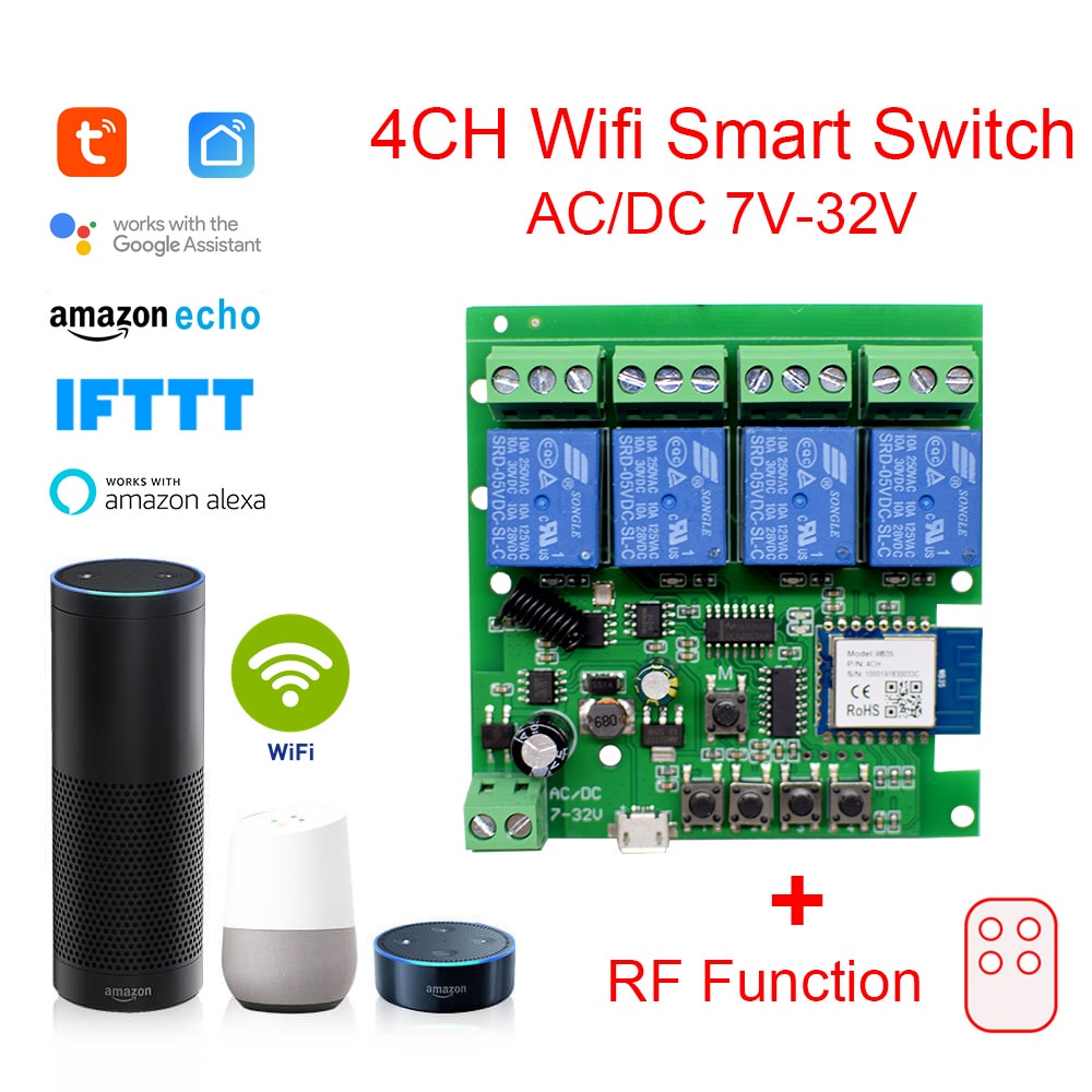 Jual PREORDER Tuya Smart WiFi Remote Control DIY Wireless Switch ...