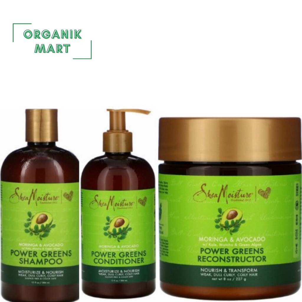 Jual Sheamoisture Power Greens Moringa & Avocado Shampoo 384ml ...