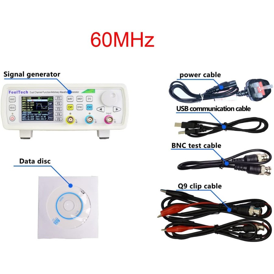 Jual Signal Function Generator Feeltech FY6600-60M 60MHZ FY6600 60M ...