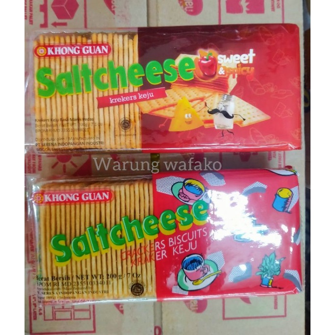 Jual Khong Guan Saltcheese Crackers Keju & Saltcheese Sweet & Spicy