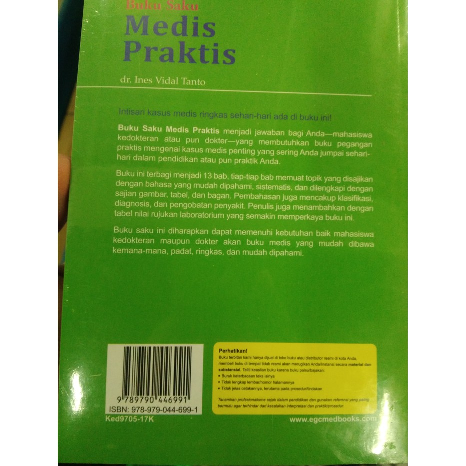Jual Buku Saku Medis Praktis dr Ines Vidal Tanto | Shopee Indonesia