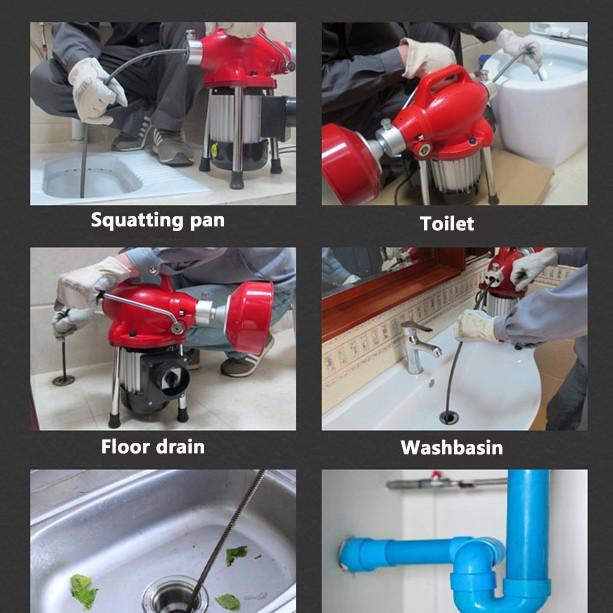 Jual 12.12 Pipe Gq75 Electric Drain Cleaner (Mesin Pembersih Pipa