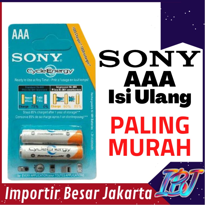 Jual Termurah Baterai Batre Batrei Batrai Betere Aaa A Sony Isi Rechargeable Cas Recharge