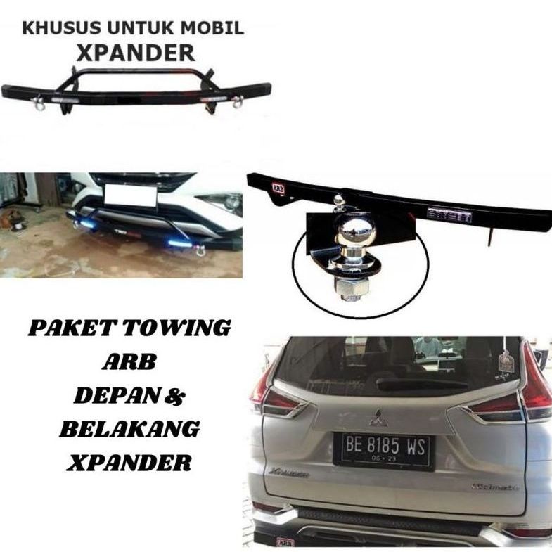 Jual Paket Tanduk Towing Besi Pelindung Bumper Bemper Depan Belakang