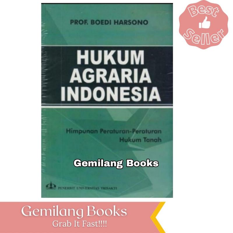 Jual Hukum Agraria Indonesia (Himpunan Dan Sejarah) | Shopee Indonesia