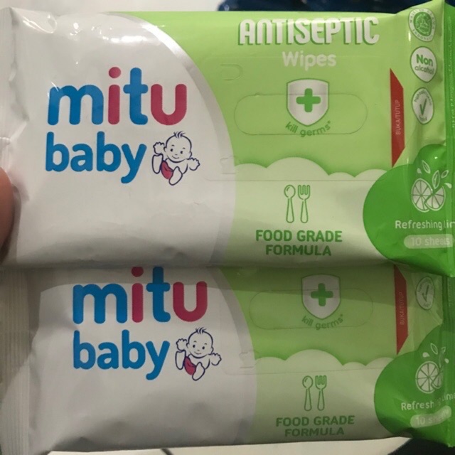 Jual Mitu antiseptic Wipes tissue antibacterial | Shopee Indonesia