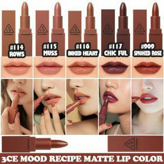 Jual 3CE Mood Recipe Matte Lip Color 116 Inked Heart ORIGINAL