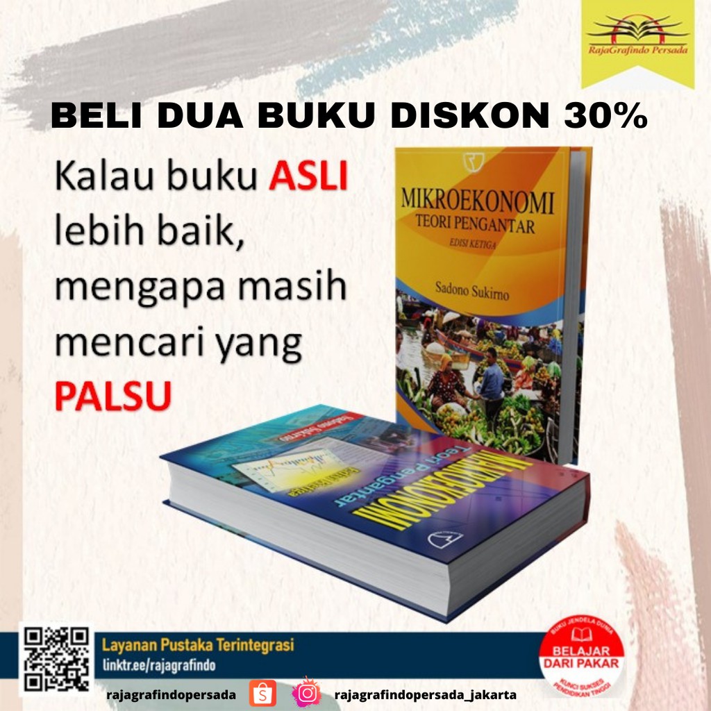 Jual RajaGrafindo Persada - Buku Makroekonomi & Mikroekonomi (Teori ...