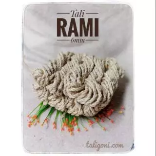 Tali rami serat nanas 6mm panjang 4 meter