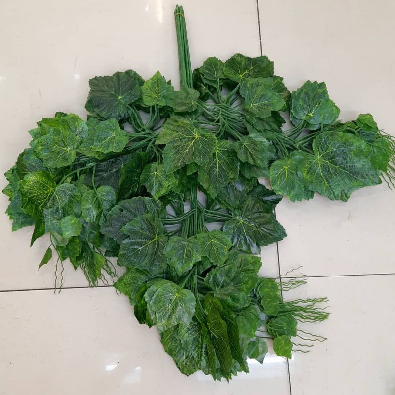 Jual Daun Anggur Hijau Tua Daun Anggur Dekorasi Hiasan Daun Anggur