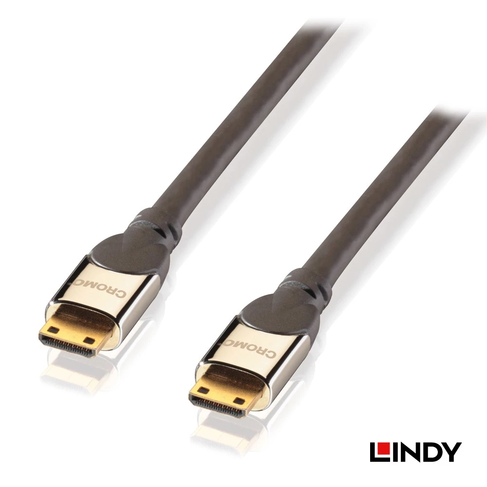 Kabel Mini HDMI 2.0 LINDY 2m Mini HDMI to Mini HDMI with Ethernet 4K Cable 10.2Gbps Triple Shielded 41452