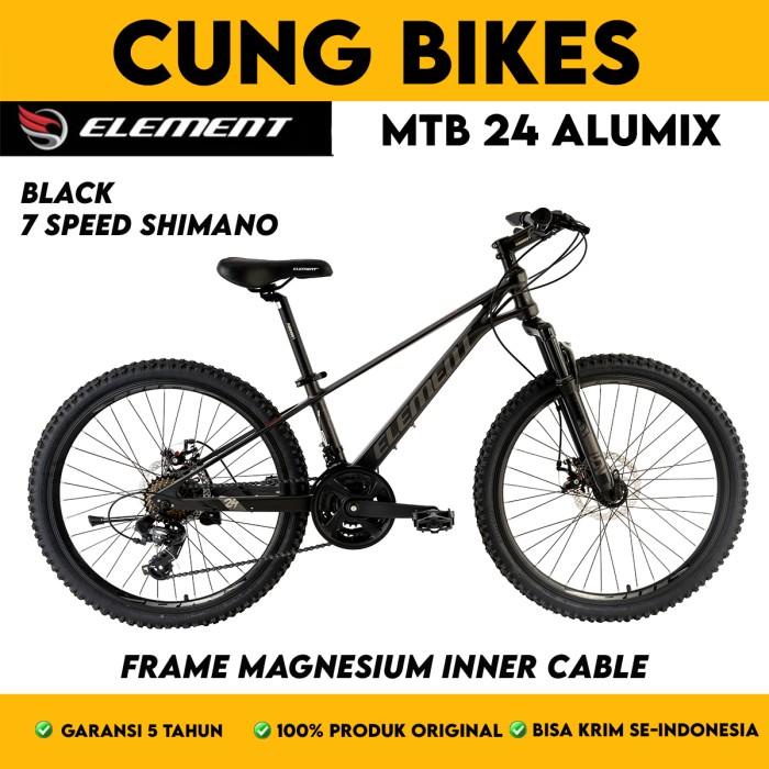 Jual Sepeda Gunung MTB 24 Inch ELEMENT ALUMIX Magnesium 24 Speed Rem ...