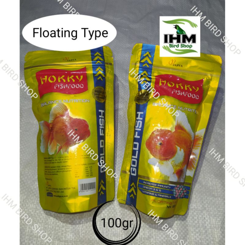 Jual Hokky Goldfish Food Floating Type Pakan Ikan Mas Ikan Koi Ikan Koki Gr Shopee Indonesia