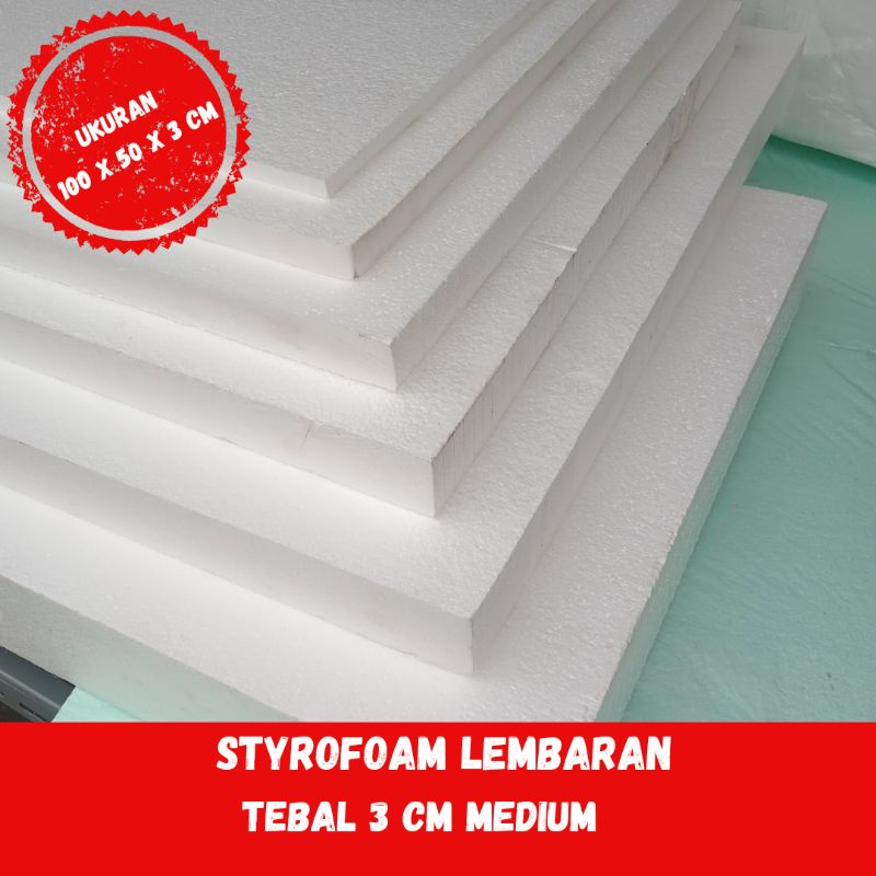 Jual Styrofoam 25x25 Tebal Styrofoam ukuran 25x25 / Styrofoam