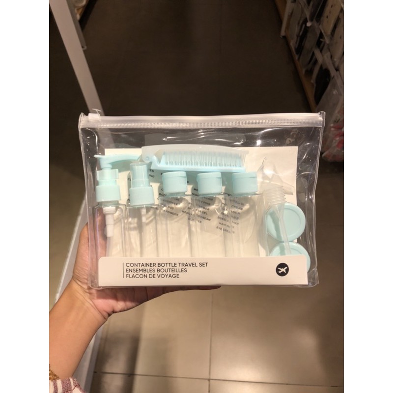 Jual CONTAINER BOTTLE TRAVEL SET MINISO 11pcs | Shopee Indonesia