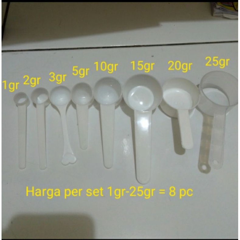 Jual Sendok Takar Set 1gr25gr Sendok Ukur Set 1gr25gr Shopee Indonesia