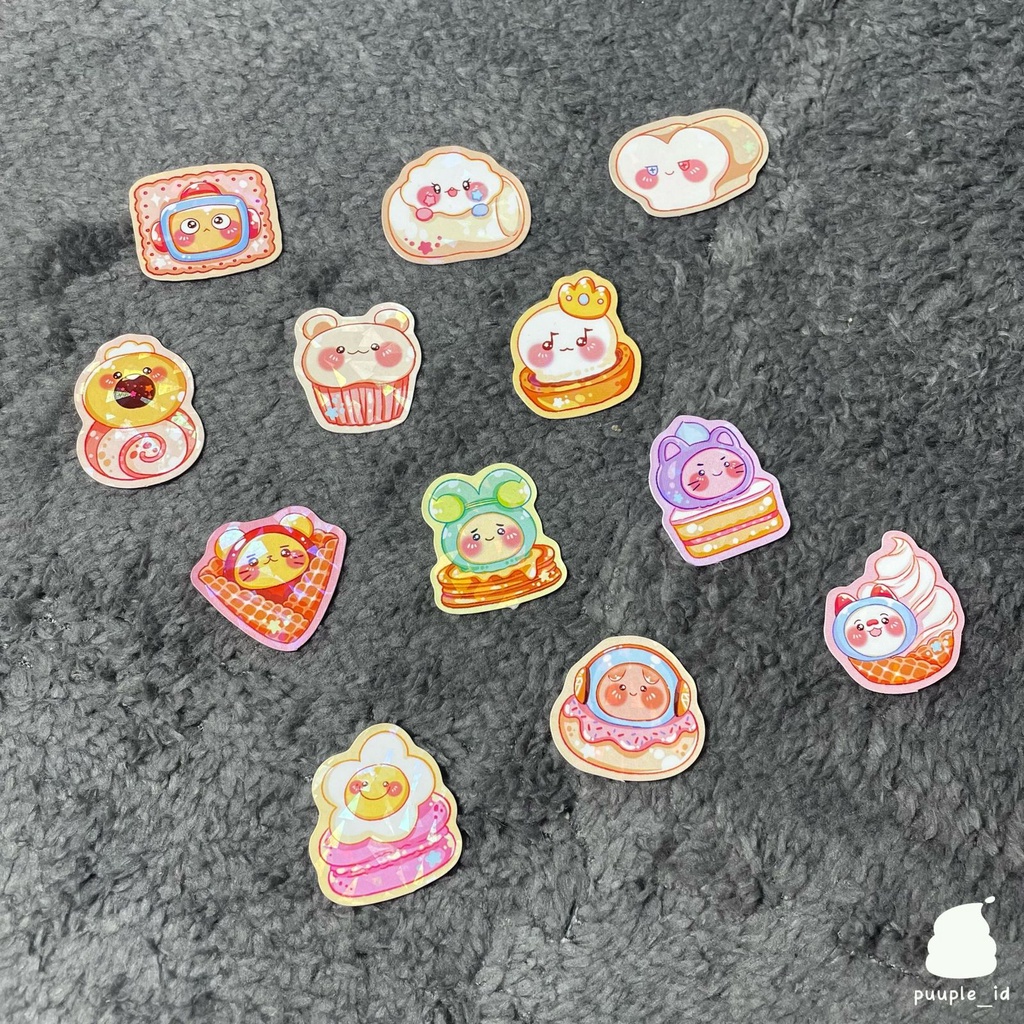 Jual Sticker Stiker Deco Kpop Set Treasure Teume Truz Dessert | Shopee ...