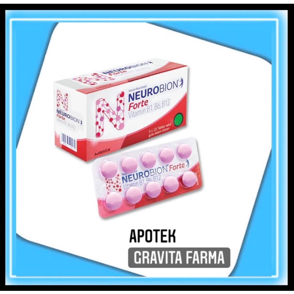 Jual Neurobion Forte Pink 1 Strip 10 Tablet | Shopee Indonesia