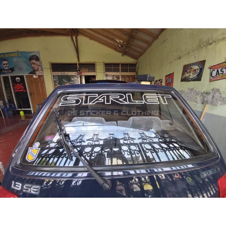 Jual Stiker STARLET kaca Starlet Kotak EP71 | Shopee Indonesia