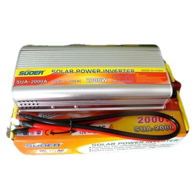 Jual Power Inverter DC to AC 2000 Watt Perubah DC 12V ke AC PLN 220V