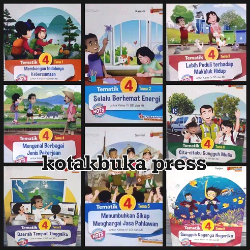 Jual BUKU TEMATIK SD KELAS 4 TEMA 1 2 3 4 5 6 7 8 9 HOTS PLATINUM SD MI ...