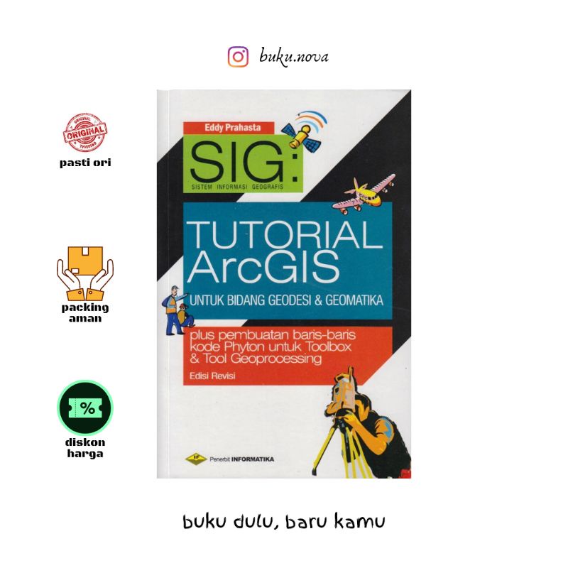 Jual Buku Sistem Informasi Geografis : Tutorial ArcGIS Untuk Bidang ...