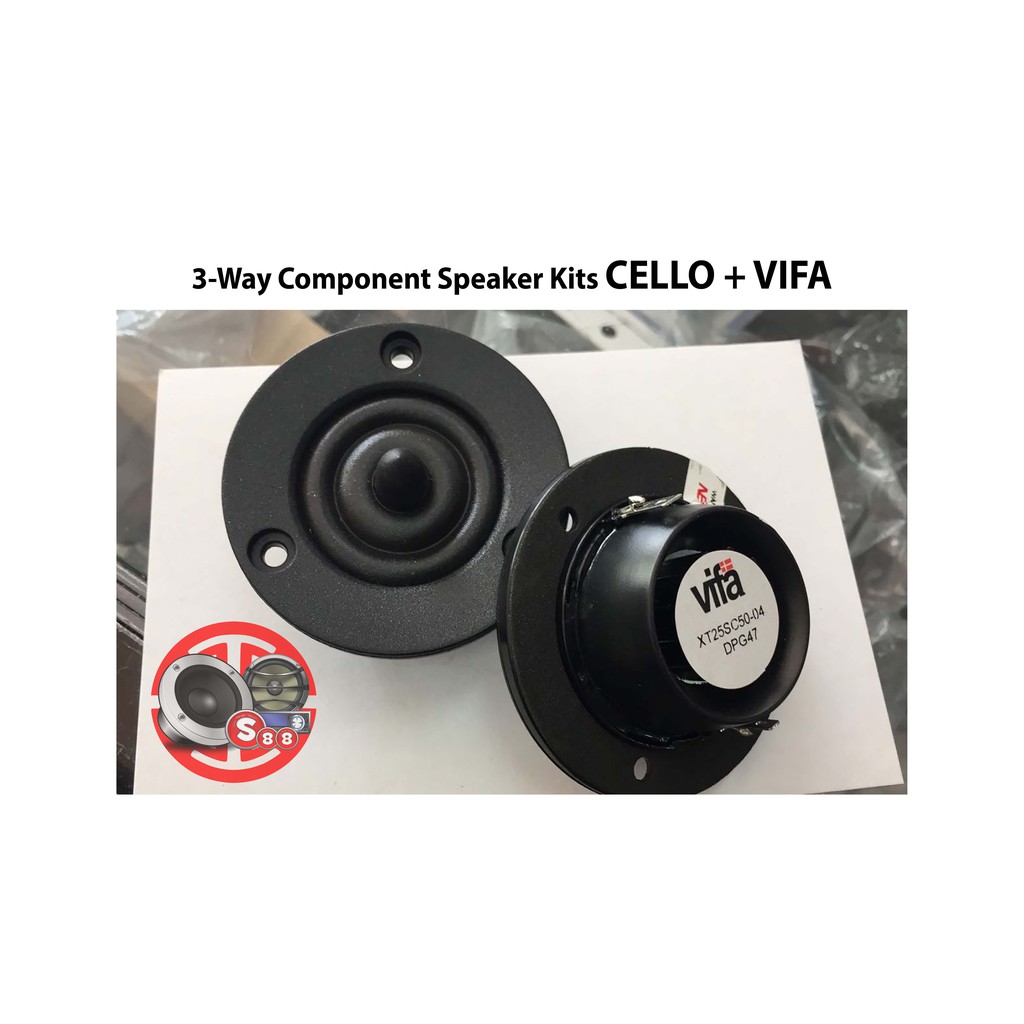 Jual Speaker 3-Way Components Custom Cello Vifa Kualitas Kontes ...