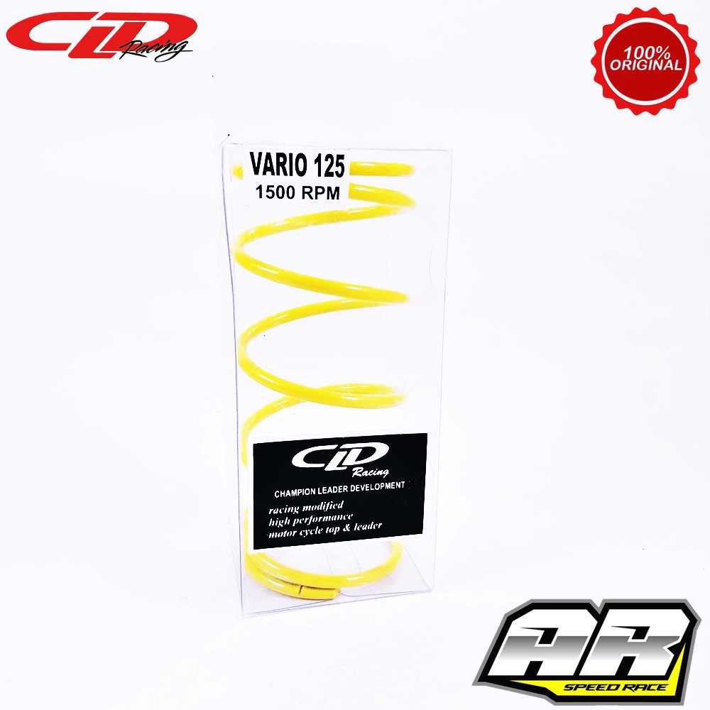 Jual Per CVT CVT Spring CLD Racing Vario 125 1500 RPM Kuning | Shopee ...