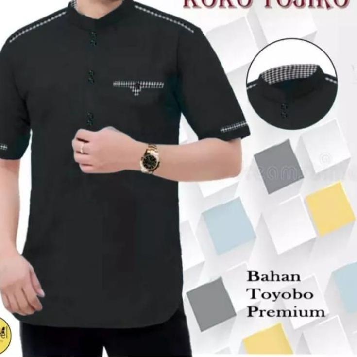 Jual Baju Koko Dewasa Koko tojiro Koko Pria Dewasa Baju Muslim pria [17 ...