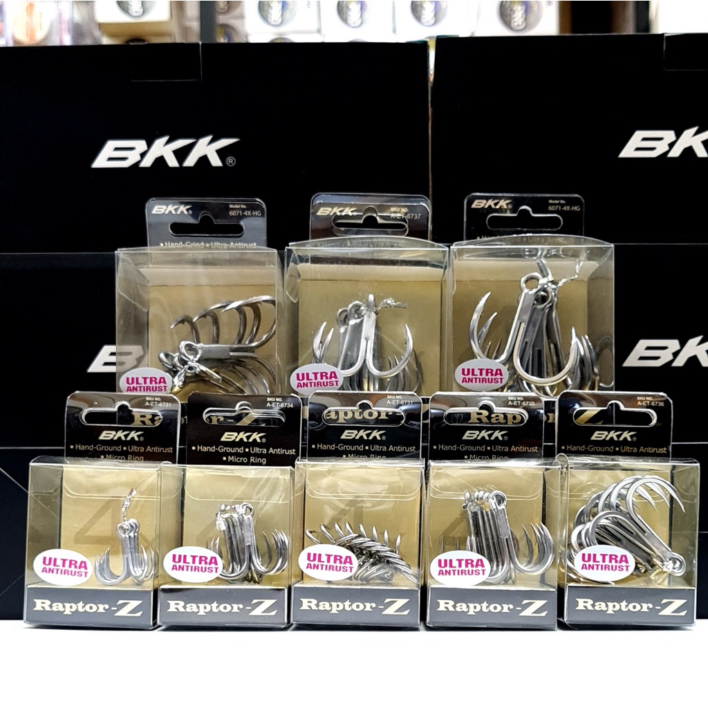 BKK Raptor-Z Drillinge Ultra Antirust # 7/0 – Amo Big Game Per Pesca In Acqua Salata, Affilato E Anticorrosione
