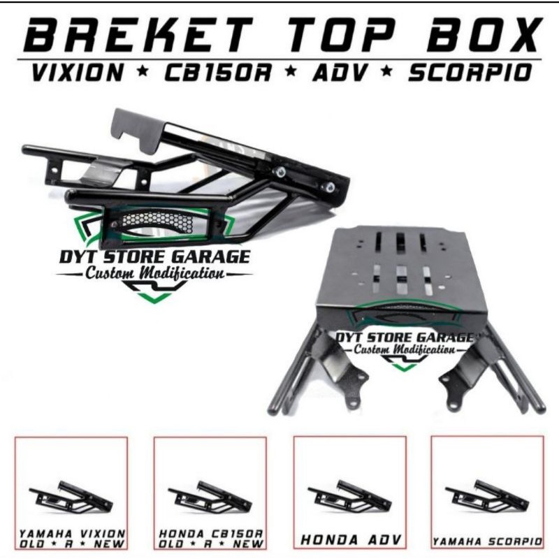 Jual Behel Bracket Breket Box Belakang Honda Yamaha Scorpio New Old Multifungsi Perlengkapan