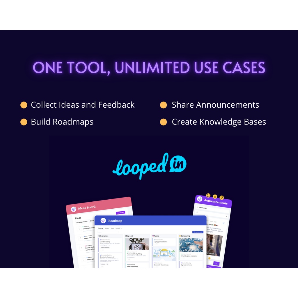 Jual Lifetime Loopedin Unlimited Customer feedback building roadmap ...