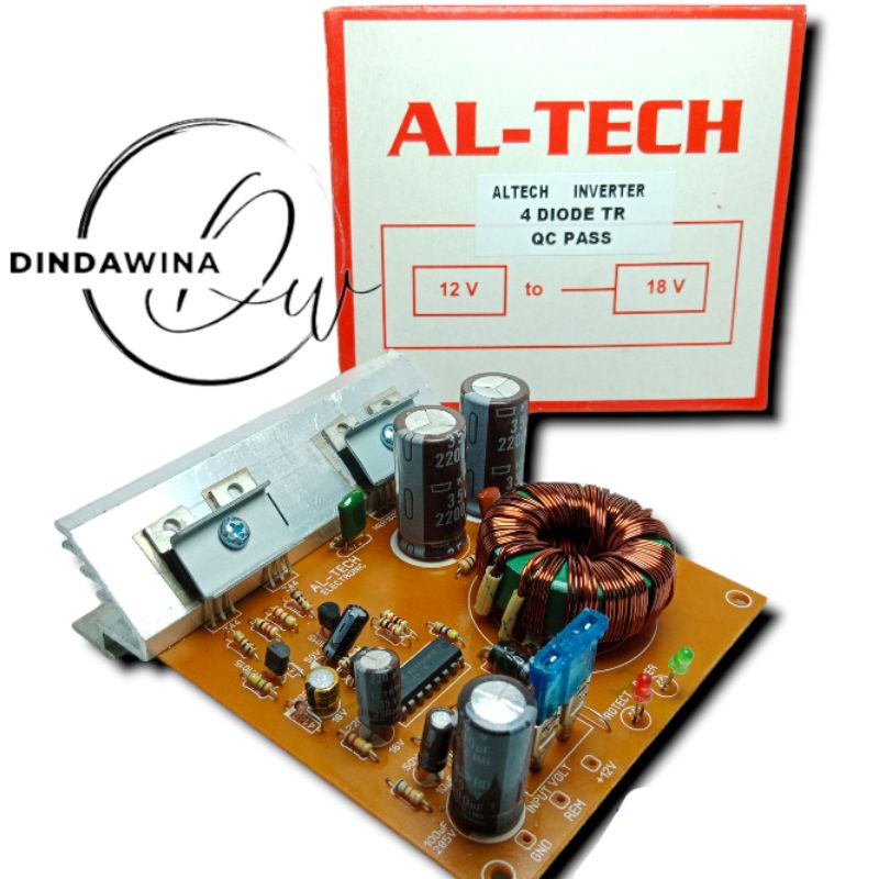Jual KIT INVERTER 12TO 18 CT CONVERTER DC TO CT AL TECH Shopee Indonesia