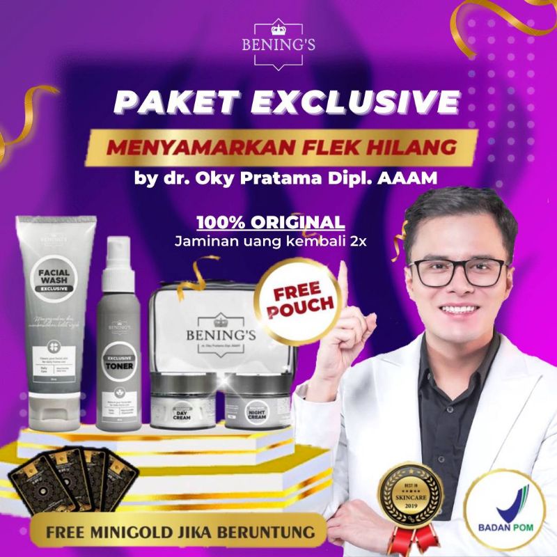 Jual PAKET EXCLUSIVE|BENING SKINCARE Dr. Oky Pratama | Shopee Indonesia