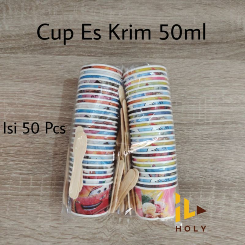 Jual Cup Es Krim 50ml Paper Cup Ice Cream 50ml Shopee Indonesia 2714