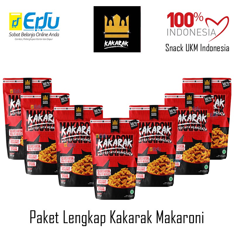 Jual Makaroni Spiral Kakarak Rajanya Makaroni Renyak Kemasan 100 Gram ...