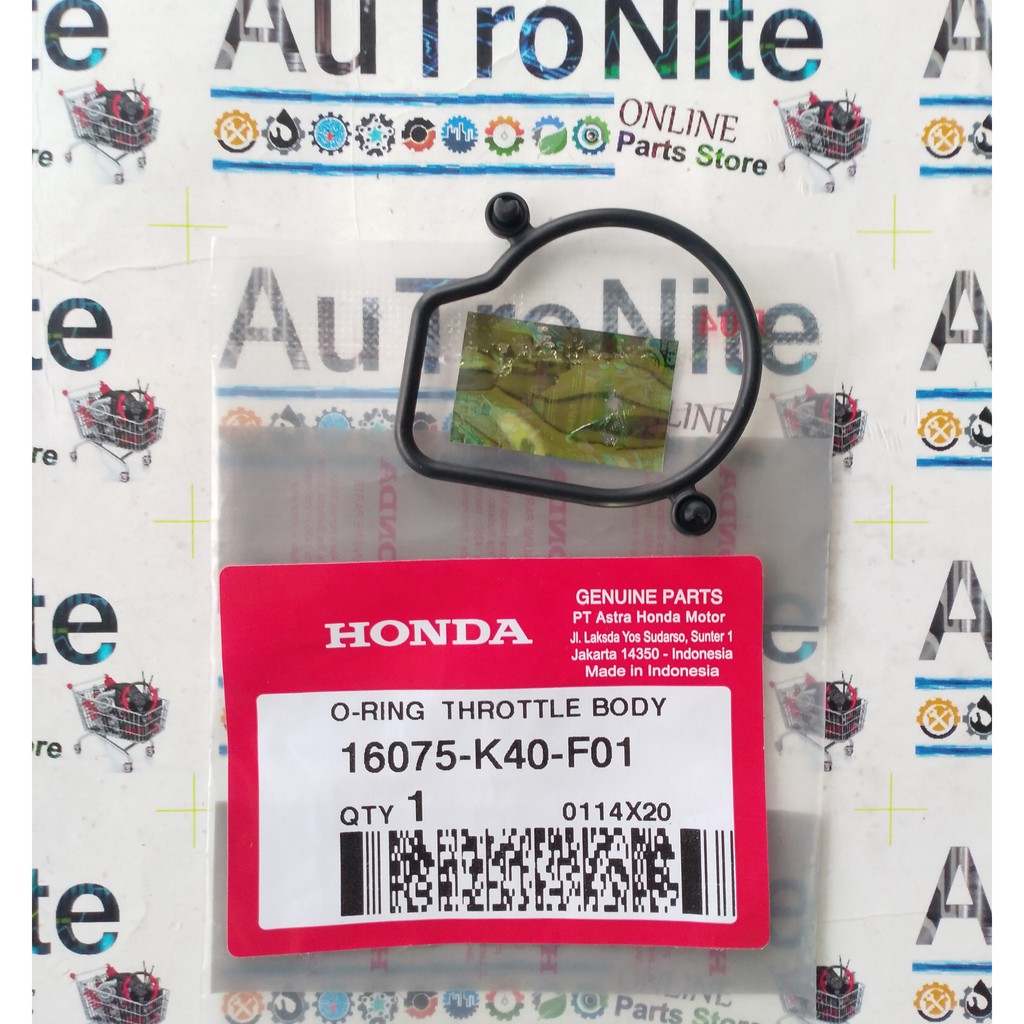 Jual O-Ring Seal Throttle Body Intake 16075-K40-F01 Original Honda ...