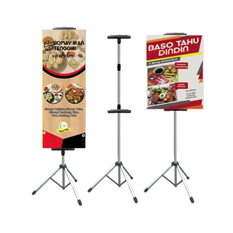 Jual Tripod Banner Alumunium Tripod Stand Alumunium Tripod Sisi Tripod Iklan Alumunium