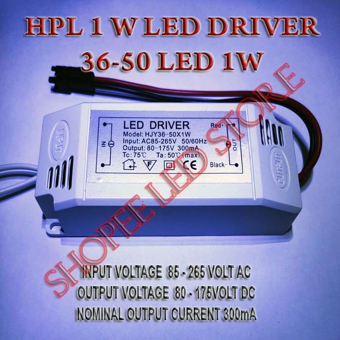 Jual IS0LATION LED DRIVER HPL 300mA 36-50LED HYDROPONIK AQUASCAPE ...