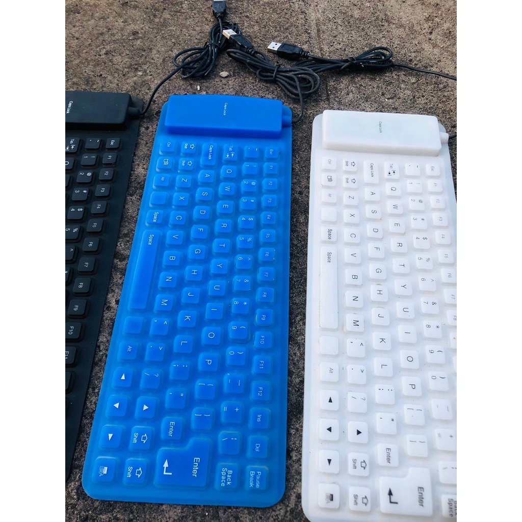 Jual KEYBOARD FLEKSIBEL KEYBOARD PORTABLE ELASTIS KEYBOARD SILICON
