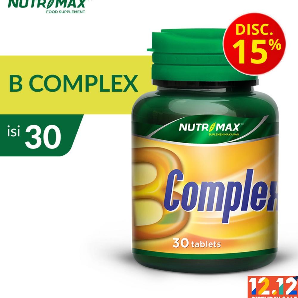 Jual [TERLARIS] NUTRIMAX B COMPLEX 30 TABLET VITAMIN B NUTRISI OTAK ...