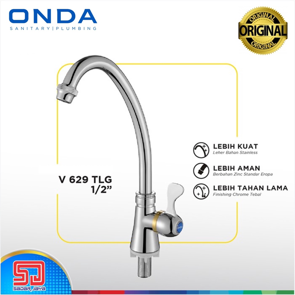 Jual Onda V 629 Tlg Kitchen Sink Tap Kran Dapur Wastafel Keran Angsa