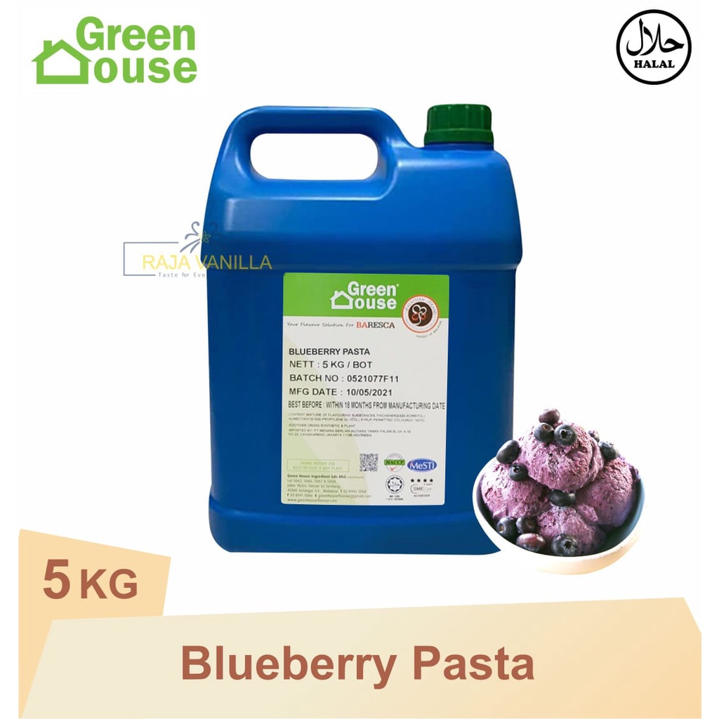 Jual Green House Blueberry Emulco - Perisa Bluberi Pewarna Kue 5 Kg ...