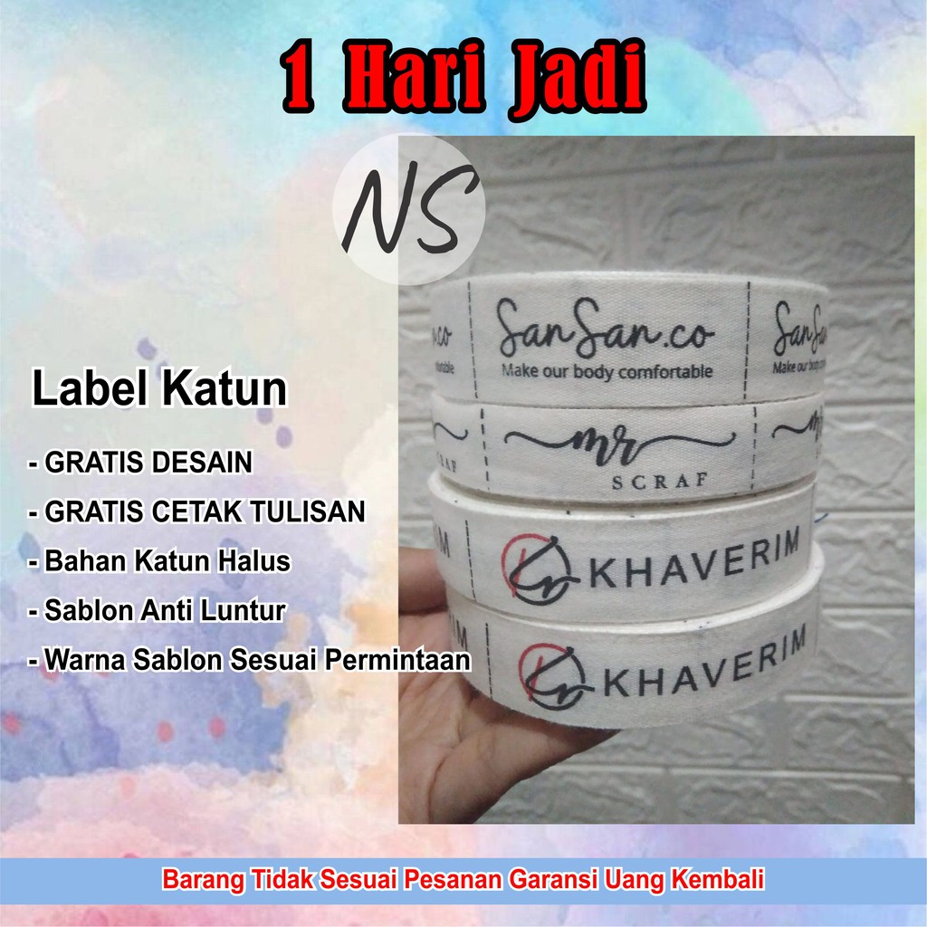 Jual Label Baju / Label Hijab / Label Konveksi / Label Celana / Label ...