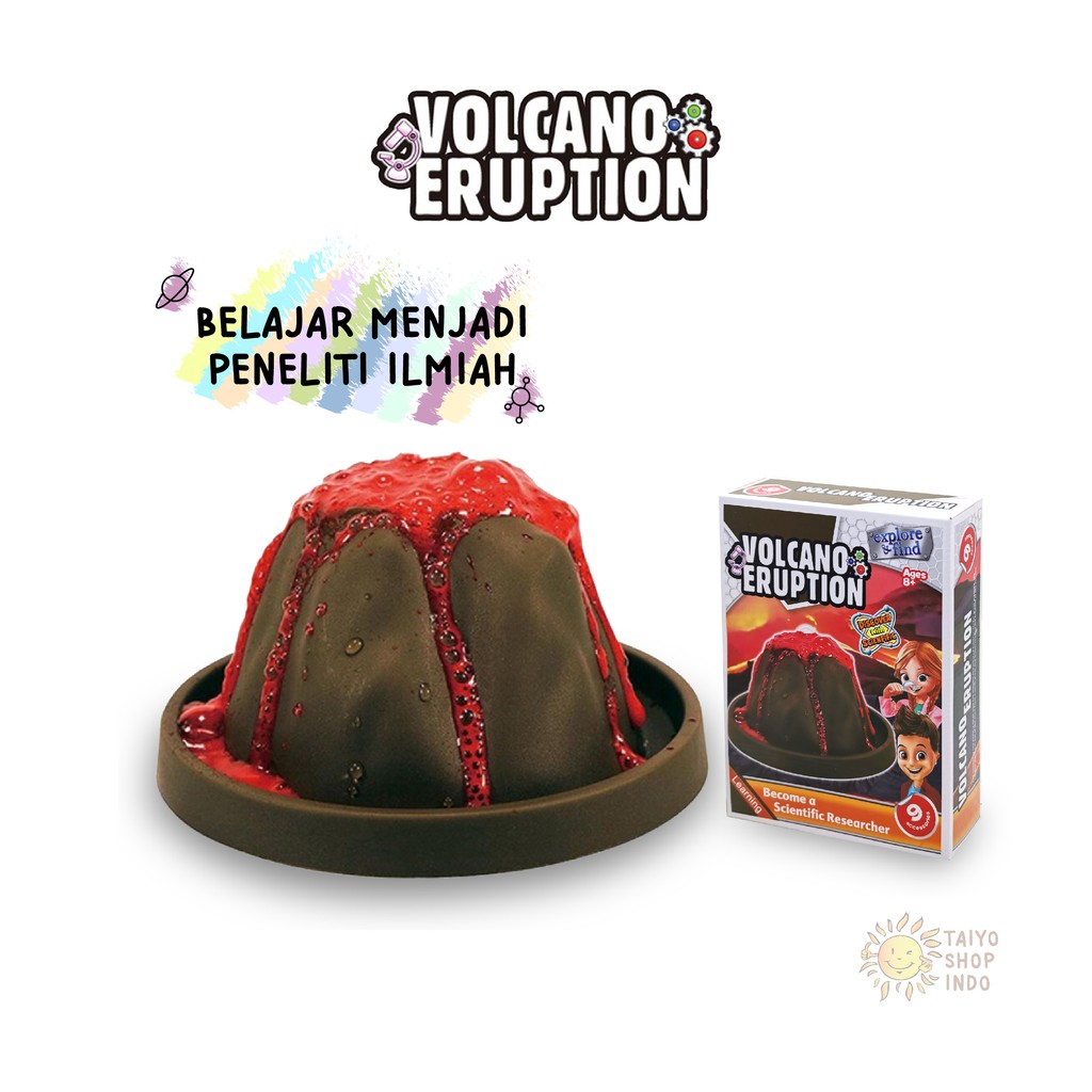 Jual TAIYO Volcano Eruption Eksperimen Gunung Berapi Pembelajaran ...