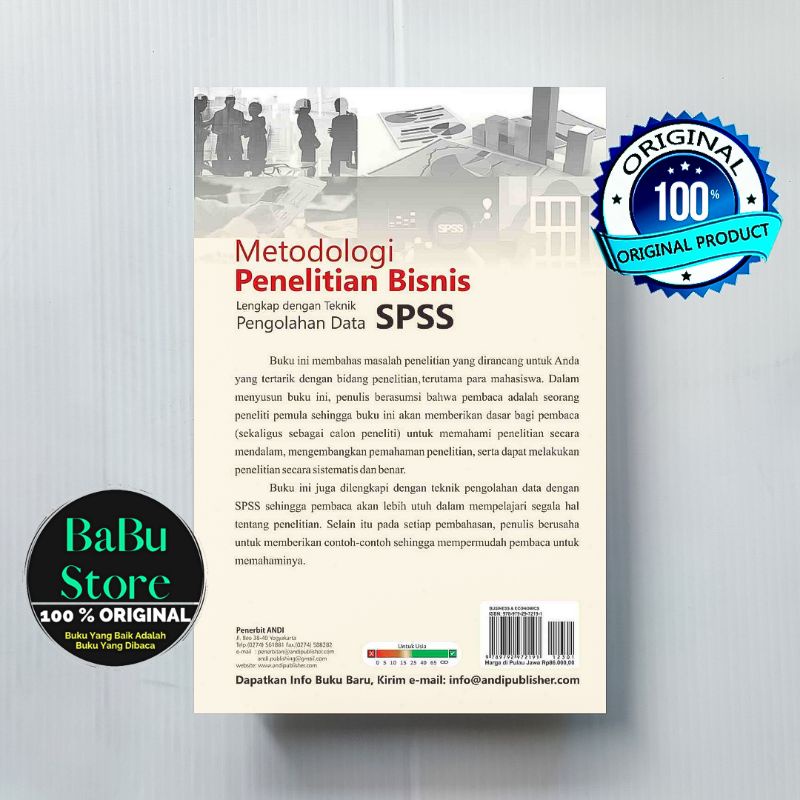 Jual Buku Metodologi Penelitian Bisnis Lengkap Dengan Teknik Pengolahan ...