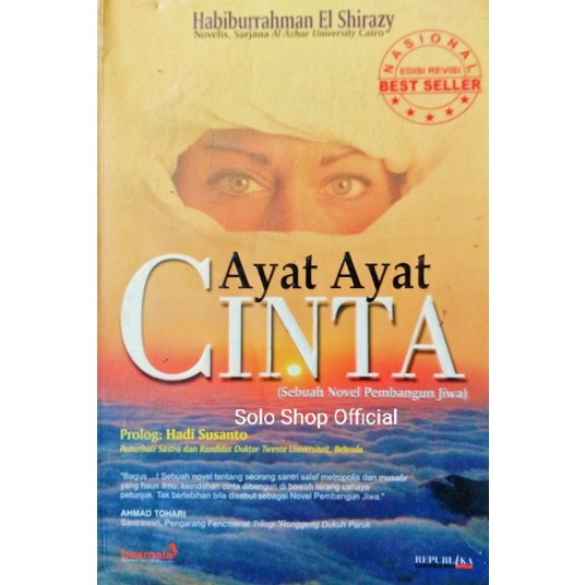 Jual Buku Novel Ayat Ayat Cinta Sebuah Novel Pembangun Jiwa Habiburrahman El Shirazy Republika